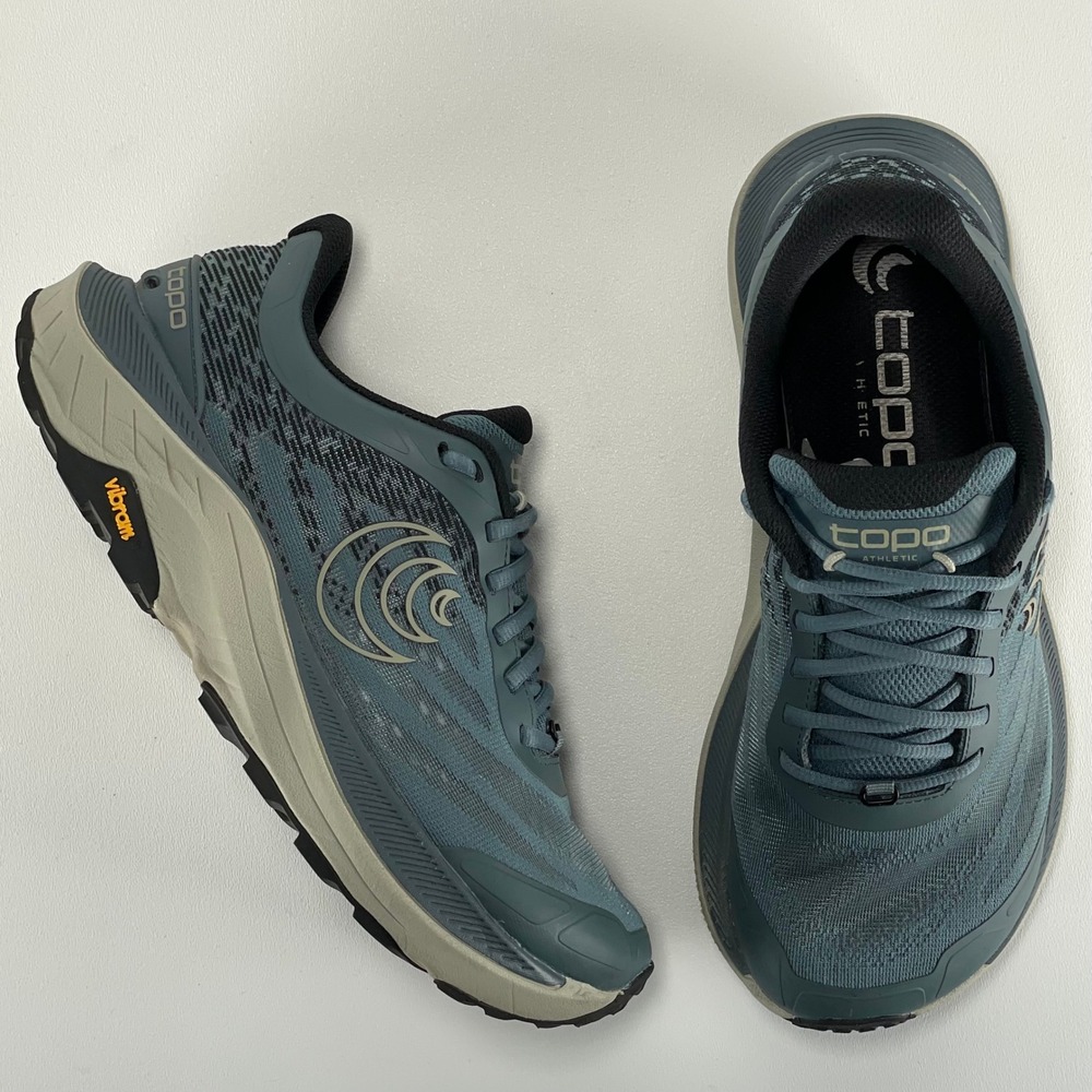 Topo Ultraventure 4 Womens 8 Stone/Grey Trail Running Shoes Barefoot 5mm Drop